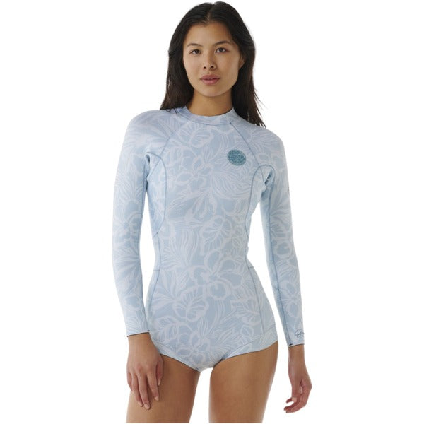 Rip Curl Women Springsuit G-Bomb L'S Boyleg 1mm Blue
