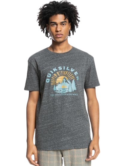Quiksilver Mountain Side T-Shirt Charcoal Heather
