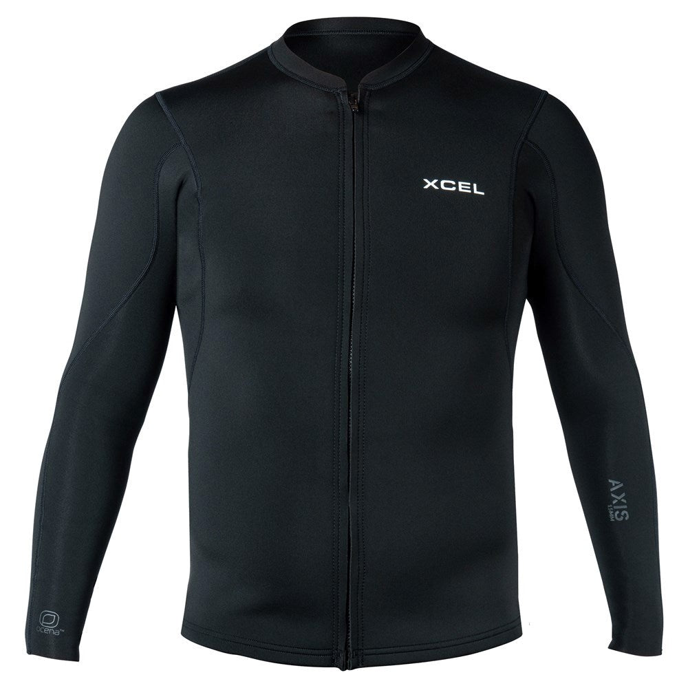 Xcel Men's Axis Front Zip L'S Jacket 1.5mm Black