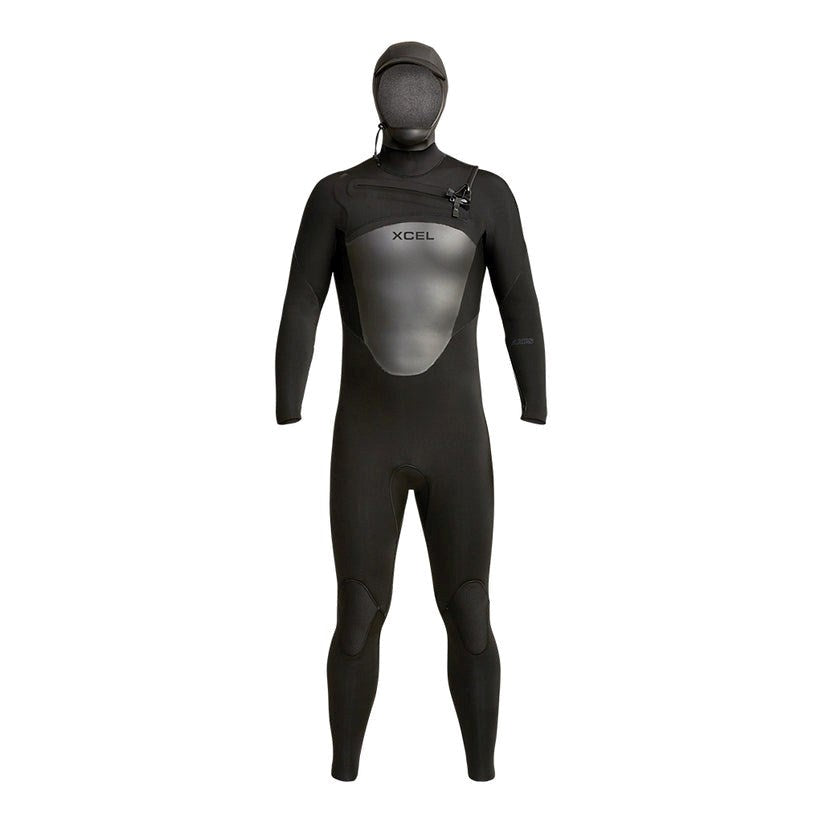 Xcel Wetsuit Axis Hooded Fullsuit 5/4mm C/Z Black