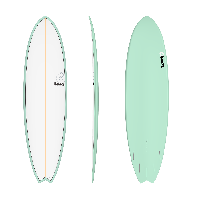 TORQ Surfboard 7'2 Fish Seagreen