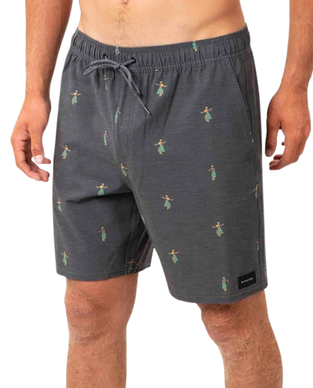 Rip Curl Hula Breach Volley Laydays 18'' Boardshort Washed Black