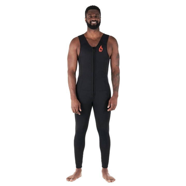 Level Six Farmer John 3mm Front Zip Wetsuit Black