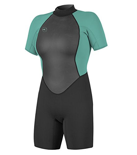 O'Neill Women Springsuit Reactor-2 S/S BZ 2mm Black/Aqua