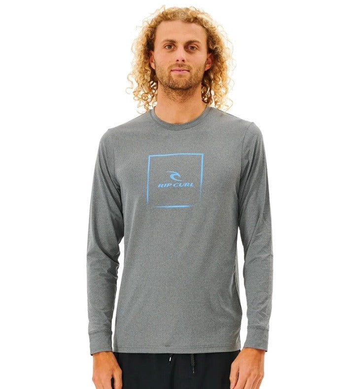 Rip Curl Corp Icon Relaxed L'S UV Rashguard Grey Marle