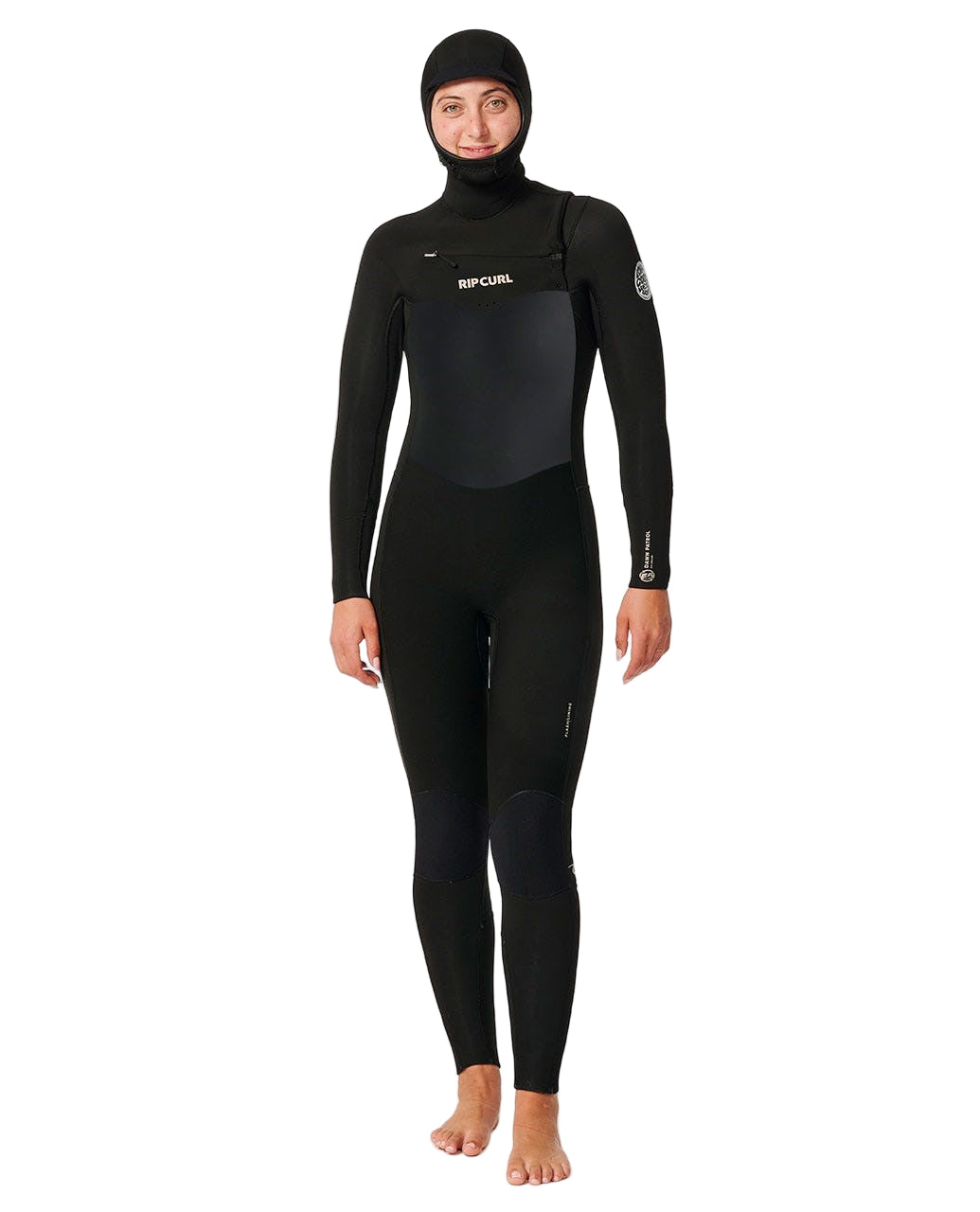 Rip Curl Wetsuit Dawn Patrol Hooded 5/4mm C/Z Black