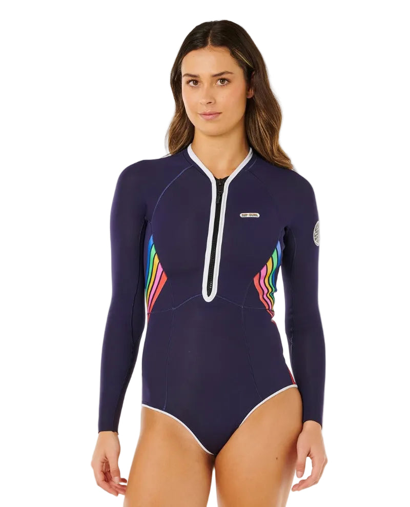 Rip Curl Women G-Bomb F/Z Springsuit L'S 1.5mm Dark Navy