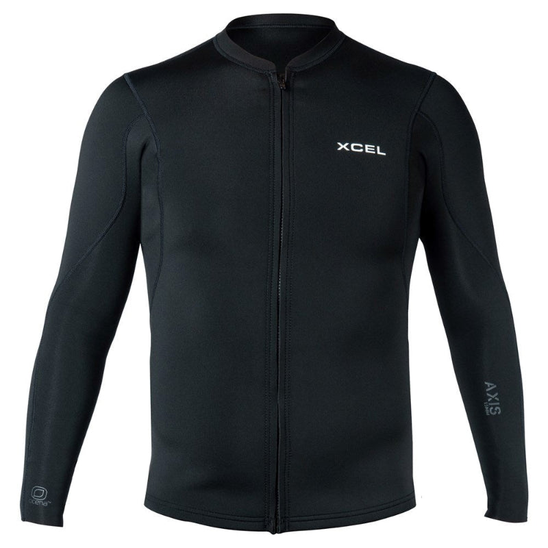 Xcel Men's Axis Ocena Front Zip L'S Jacket 1.5mm Black