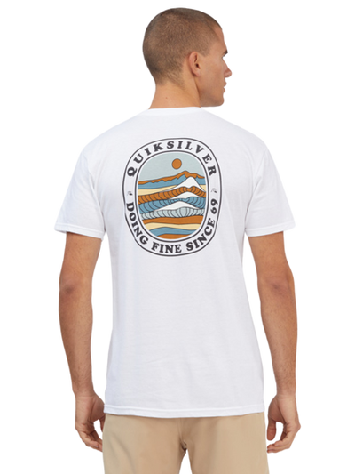 Quiksilver Rolling Waves T-Shirt White