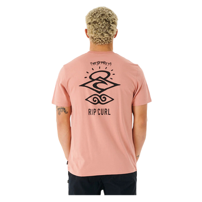 Rip Curl Search Icon T-Shirt Dusty Rose
