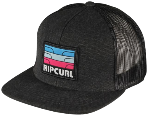 Rip Curl Surf Revival Logo Trucker Hat Black
