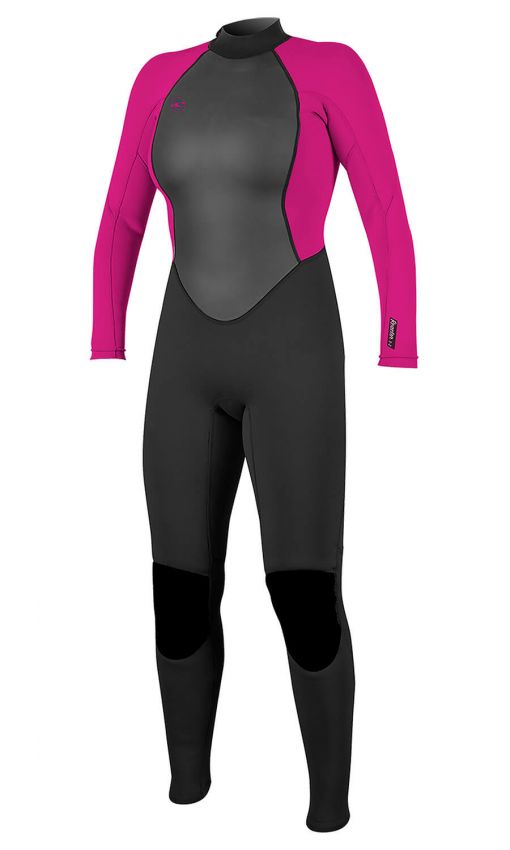 O'Neill Wetsuit Reactor-2 Fullsuit BZ 3/2mm Black/Pink