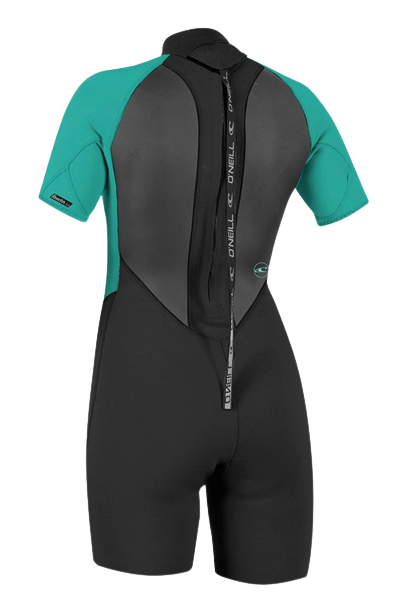 O'Neill Women Springsuit Reactor-2 S/S BZ 2mm Black/Aqua