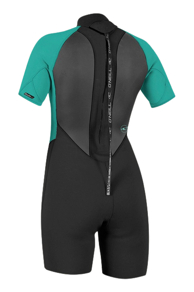 O'Neill Women Springsuit Reactor-2 S/S BZ 2mm Black/Aqua