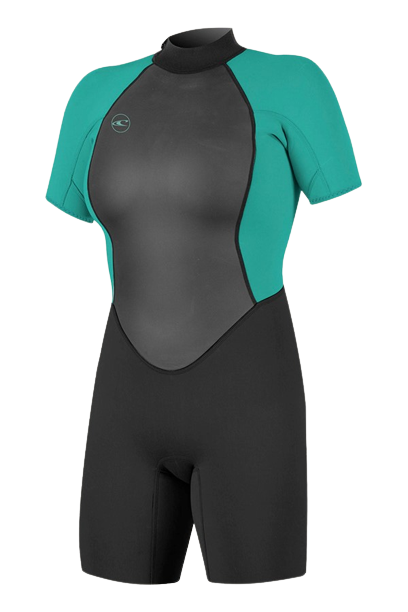 O'Neill Women Springsuit Reactor-2 S/S BZ 2mm Black/Aqua