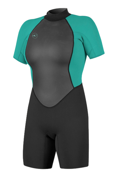 O'Neill Women Springsuit Reactor-2 S/S BZ 2mm Black/Aqua