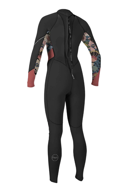 O'Neill Women's Wetsuit Bahia Fullsuit BZ 3/2mm Black/Twiggy/Tearose