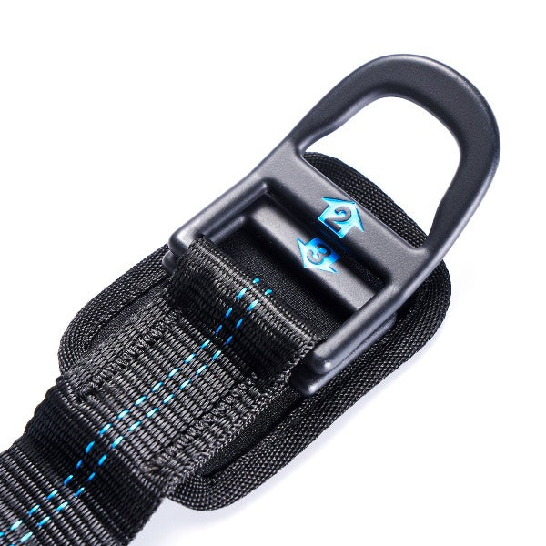 FCS D-Ring Single Soft Racks Black