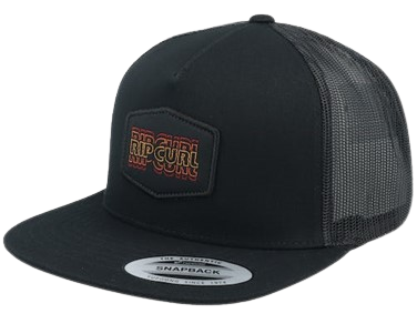 Rip Curl Revival Trucker Snapback Hat Black