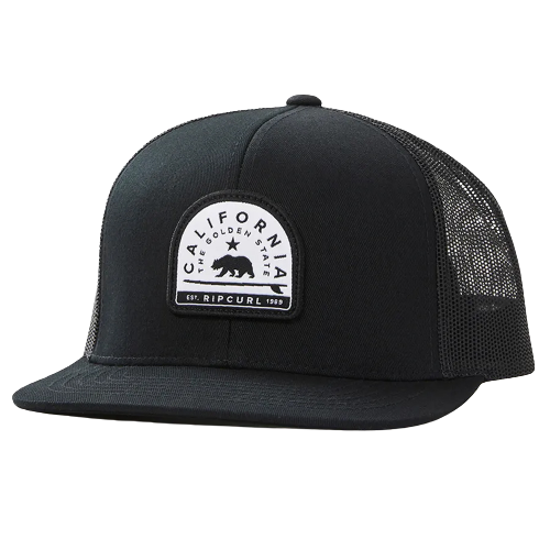 Rip Curl Destinations Trucker Snapback Hat Cali Black