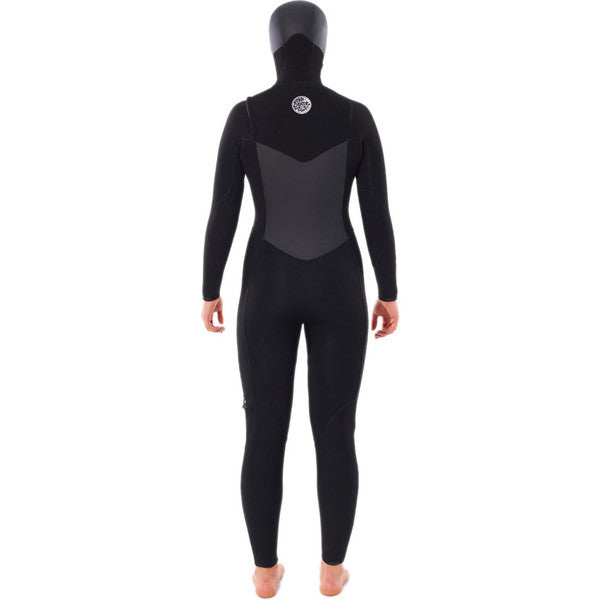 Rip Curl Wetsuit Flash Bomb Hooded 5/4mm C/Z Black