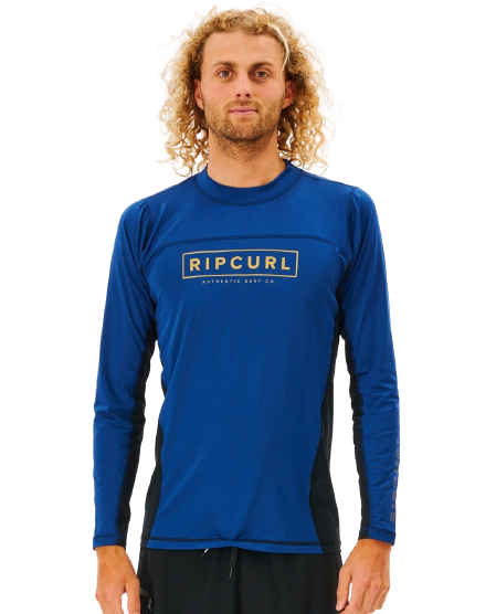 Rip Curl Drive Relaxed L'S UV Rashguard Navy