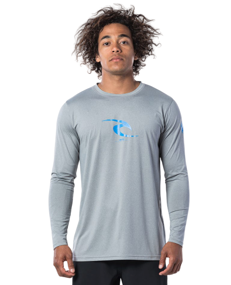 Rip Curl Icon Relaxed L'S UV Rashguard Light Grey