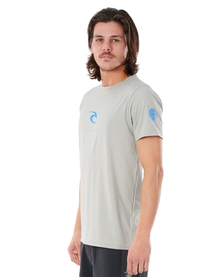 Rip Curl Icons UV Tee S'S Rashguard Light Grey