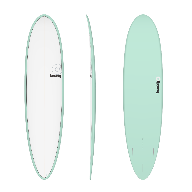 TORQ Surfboard 7'6 Funboard Seagreen/White Deck