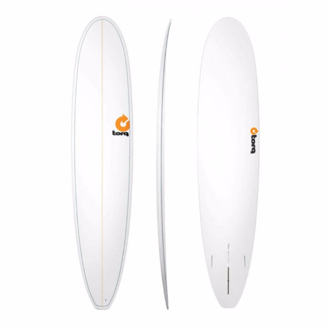 TORQ Surfboard 8'6 Longboard White Pinline