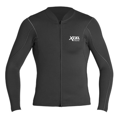 Xcel Men's Axis Front Zip L'S Jacket 1.5mm Black