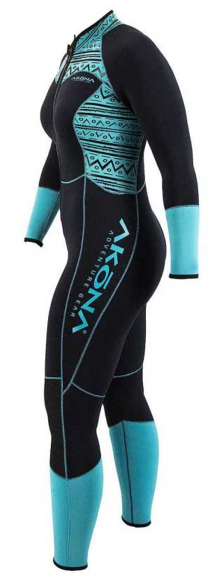 Akona Wetsuit Women Front Zip Fullsuit 3mm Tiffany