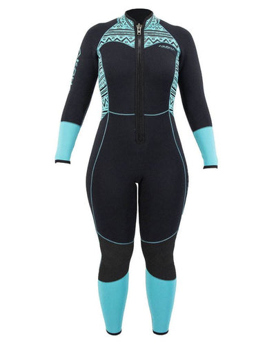 Akona Wetsuit Women Front Zip Fullsuit 3mm Tiffany