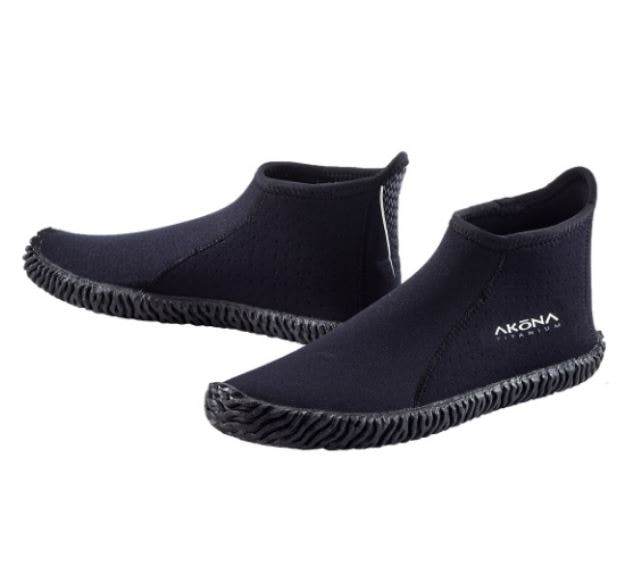 Akona Standard Round Toe Low Cut Boot 3mm Black