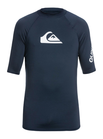 Quiksilver All Time UV S'S Rashguard Navy Blazer