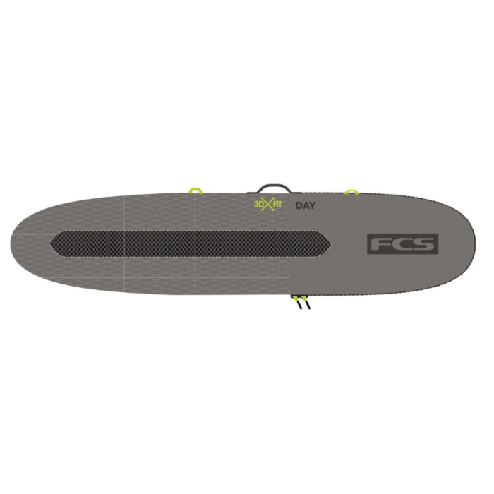 FCS 3DxFit Longboard Boardbag 8'6'' Grey