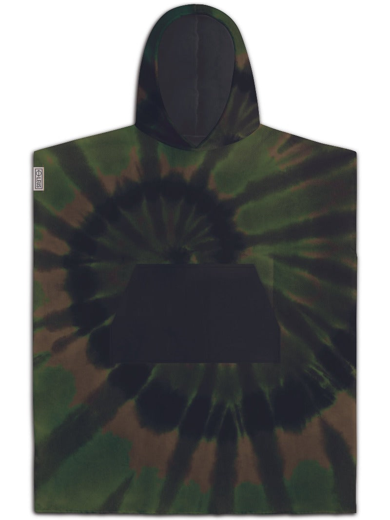 Leus Changing Eco Poncho Tie Dye Camo