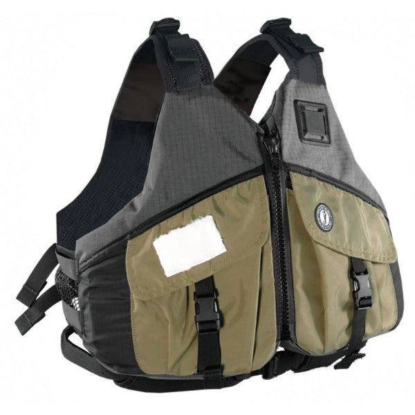 Mustang Survival Deluxe Sportman's PFD Foam Vest Carbon/Taupe/Black