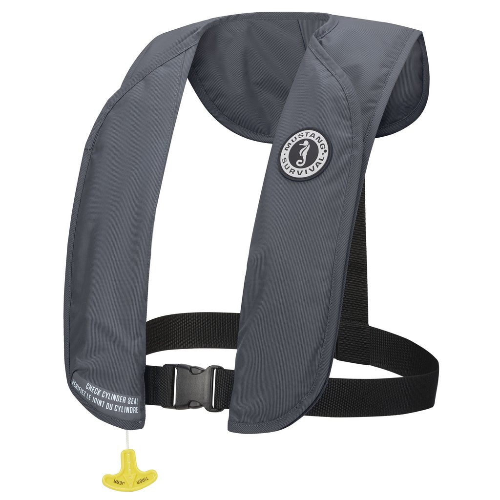 Mustang Survival MIT 70 Manual Inflatable PFD Vest Admiral Gray