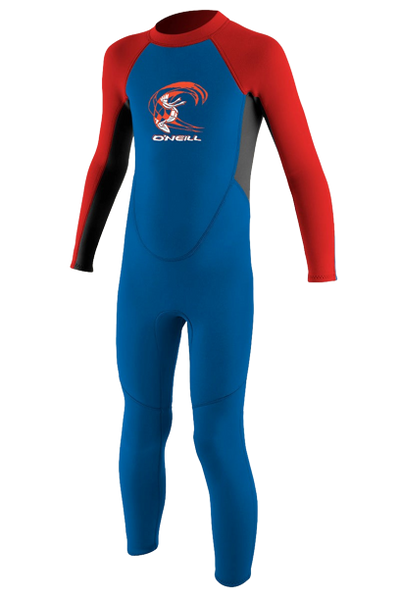 O'Neill Toddler Wetsuit Reactor-2 Fullsuit BZ 2mm Ocean/Graph/Red