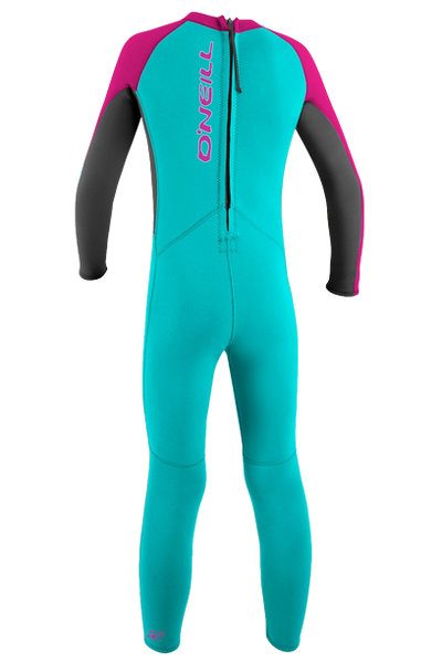 O'Neill Toddler Wetsuit Reactor-2 Fullsuit BZ 2mm Aqua/Graph/Berry