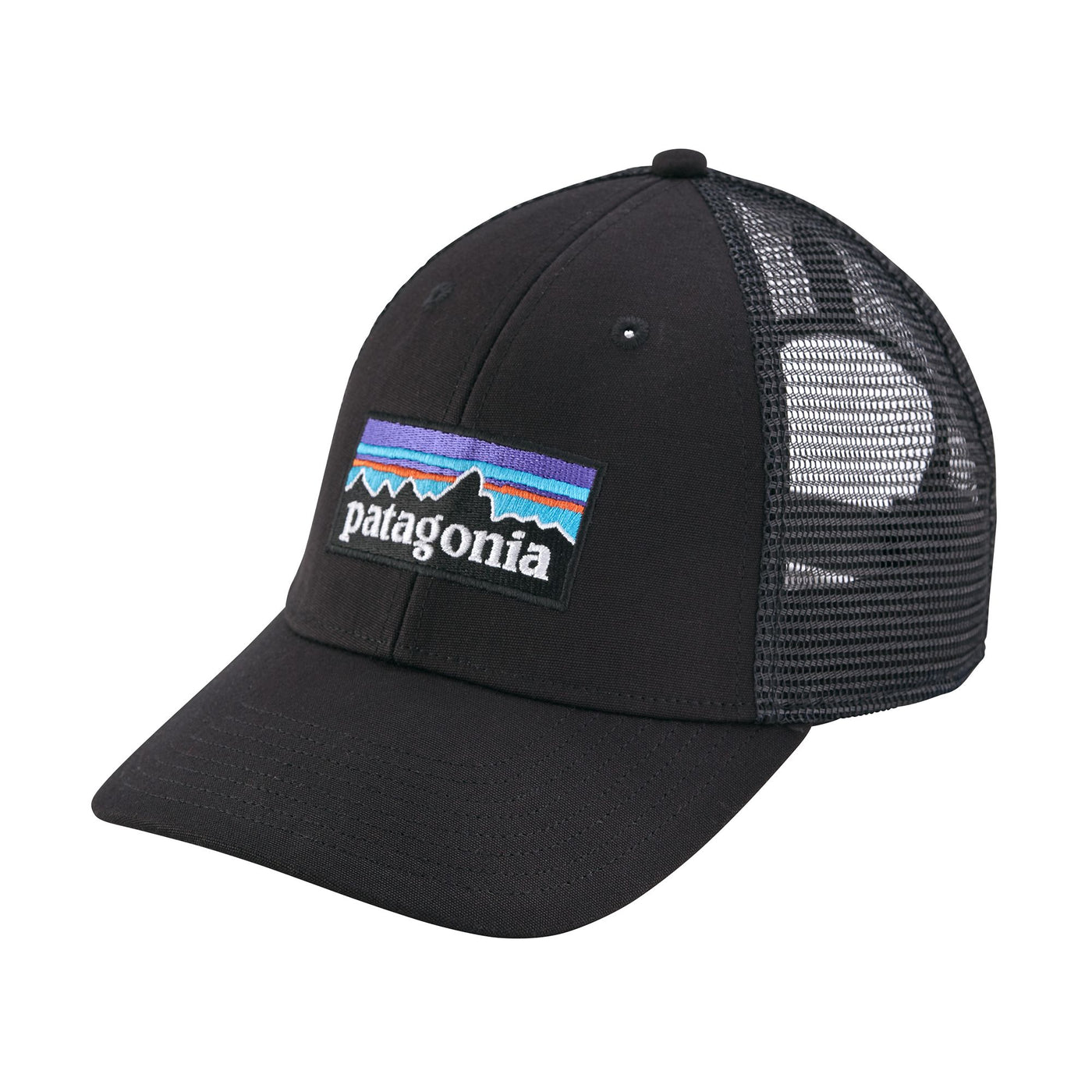 Patagonia P-6 Logo LoPro Trucker Hat Black