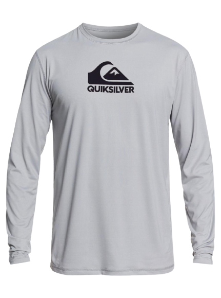 Quiksilver Solid Streak UV L'S Rashguard Surf Tee Sleet
