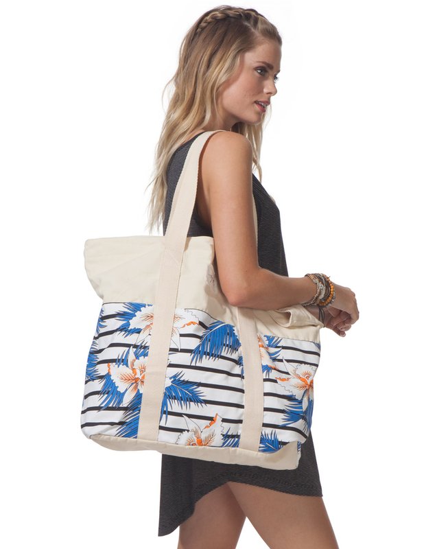 Rip Curl Hot Shot Stripe Tote Beach Bag