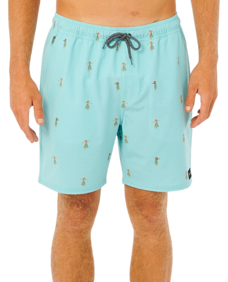 Rip Curl Hula Breach Volley Laydays 18'' Boardshort Washed Aqua