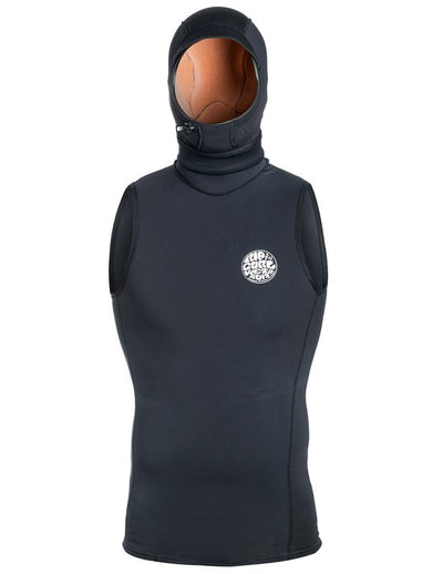 Rip Curl Flash Bomb Polypro Hooded Vest Black