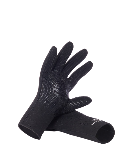 Rip Curl 5 Finger Gloves Dawn Patrol 3mm Black