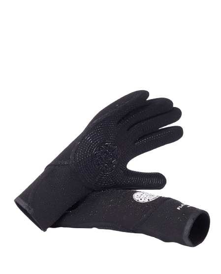Rip Curl 5 Finger Gloves Flash Bomb 3/2mm Black