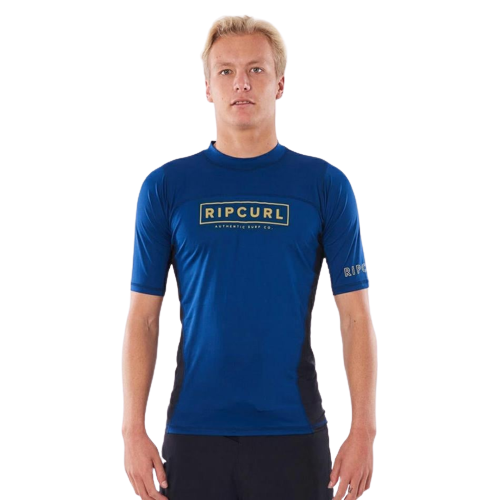 Rip Curl Drive Relaxed UV Tee S'S Rashguard Navy