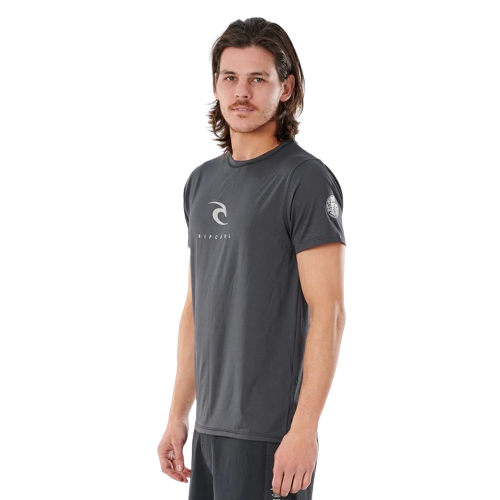 Rip Curl Icons UV Tee S'S Rashguard Charcoal Grey